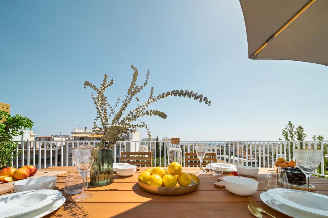 Luxurious Apartment With Big Sea View Terrace - Central Location Athens Exterior photo